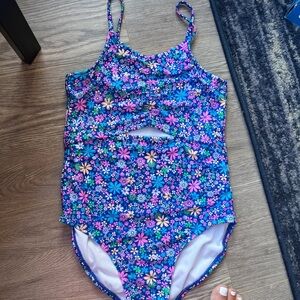 Cat & Jack Multicolor Floral Kids Swim One Piece girls/tween